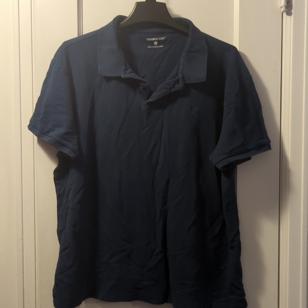 Men's Blue Polo Shirt Sz XXL by Cedarwood State